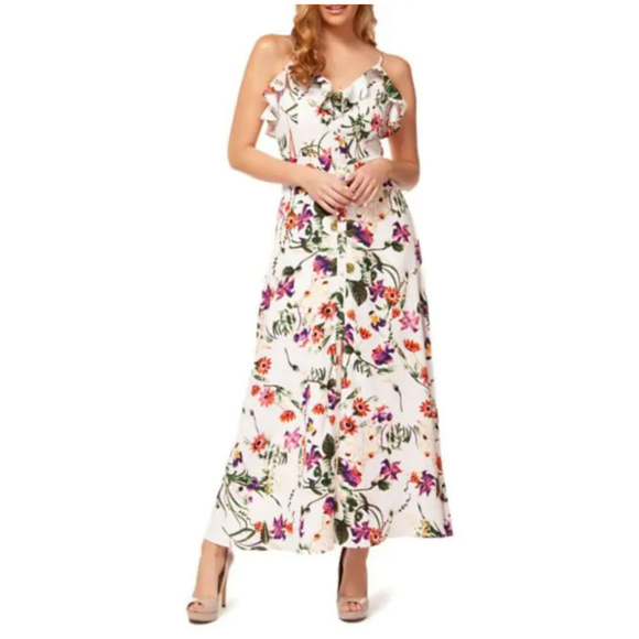 Dex Dresses & Skirts - nwt Floral Maxi Dress white M